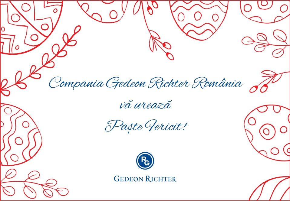Compania Gedeon Richter Romania vă urează Paste Fericit!