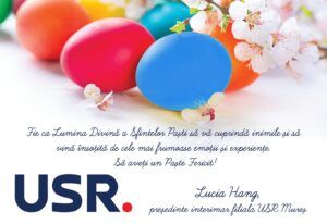 USR Filiala Mureș vă urează Paște fericit!