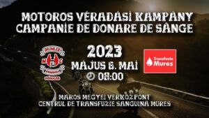 Mureș: Campanie de donare de sânge organizată de Clubul de motocicliști Daimler MC Nomads