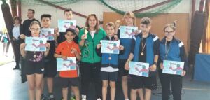 8 medalii obținute de elevii mureșeni la tenis de masă