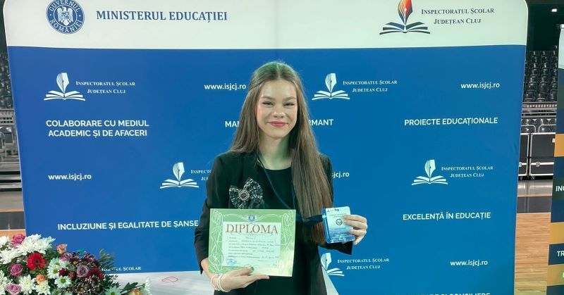 INTERVIU. Ilinca Ștefania Gherasim de la ”Papiu”, locul 1 la Olimpiada Națională de Limba Engleză