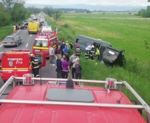 Accident între trei autoturisme, pe DN 15, în județul Mureș