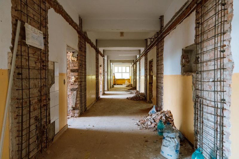 FOTO: Șantier la Gimnaziul ”Friedrich Schiller” din Târgu Mureș