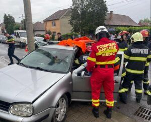 Accident grav în Sângeorgiu de Mureș