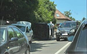 Accident pe strada Cornești din Târgu Mureș