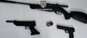 Arme și muniție neletală confiscate de Poliția Mureș