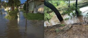 Inundații în mai multe localități mureșene