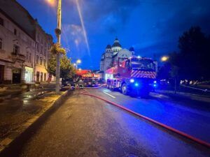 Incendiu la un restaurant din Târgu Mureș