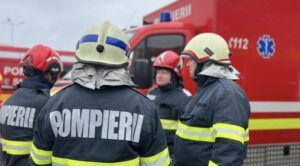 Pompieri din Sighișoara, misiune de salvare în județul Harghita