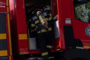 Casă din Grâușor salvată de pompieri