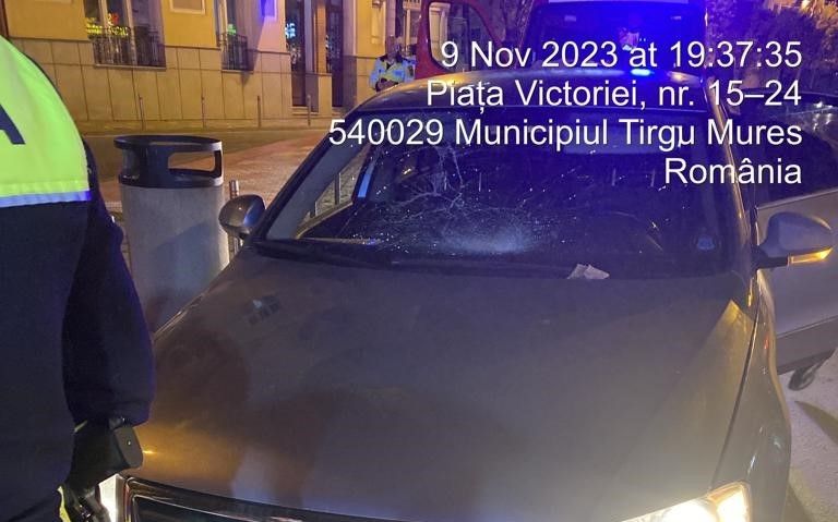 Pieton accidentat în Piața Victoriei din Târgu Mureș