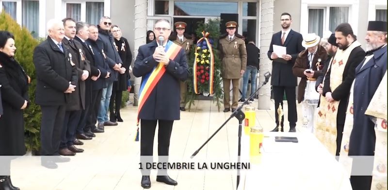 FOTO: Mesaj de unitate la Ungheni, de Ziua Națională a României