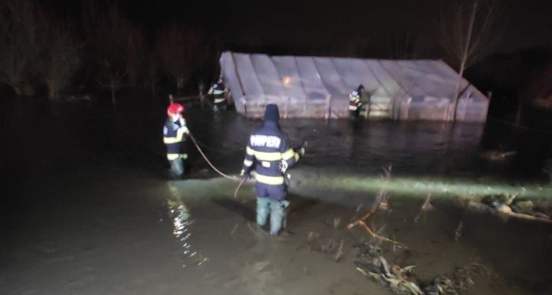 Inundații în două localități din județul Mureș