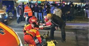 Accident cu două victime în Piața Trandafirilor din Târgu Mureș