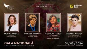 Gala Națională a Antreprenoriatului Feminin, la Târgu Mureș