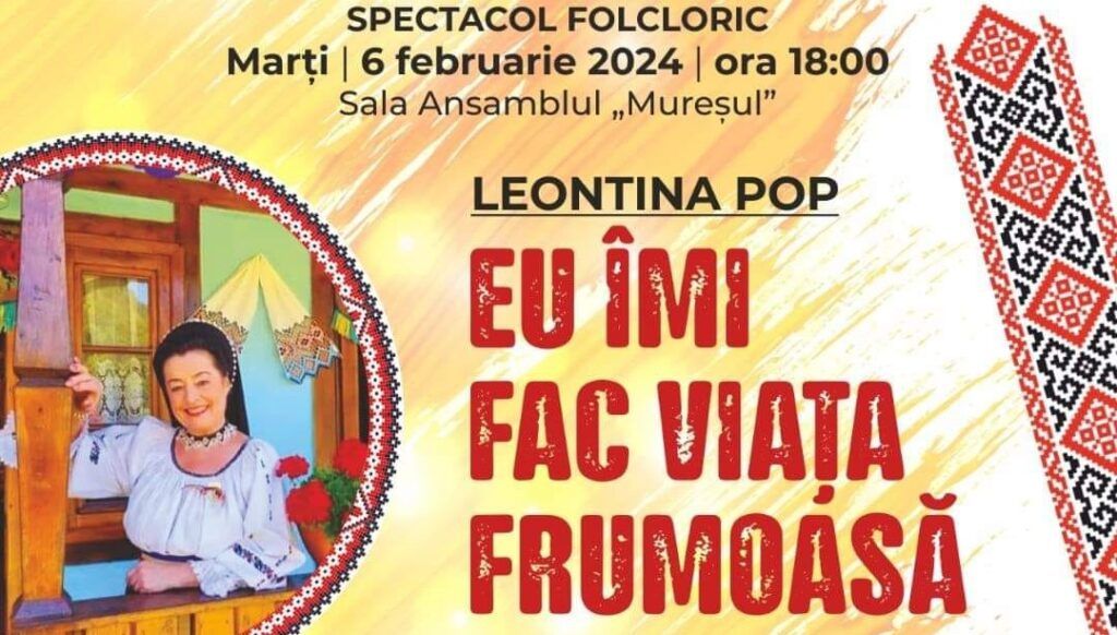 Spectacol folcloric la Ansamblul „Mureșul”