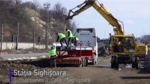 Progres extrem de slab pe șantierul căii ferate Brașov-Sighișoara