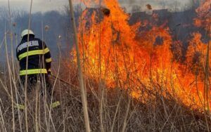 ISU Mureș: Incendiile de vegetație din județ au scăzut cu 70% față de anul precedent