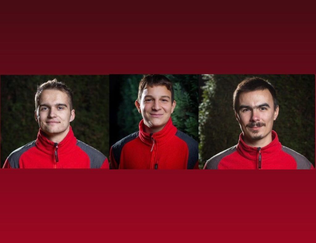 Echipa Salvamont Mureș, reprezentată de trei voluntari