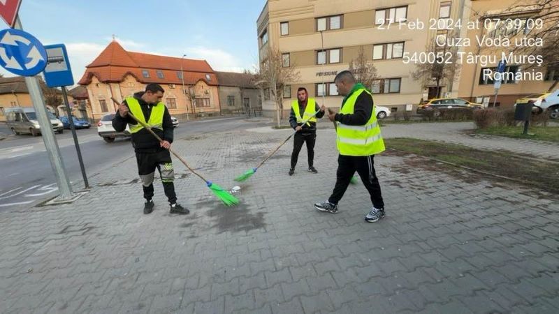 FOTO: Sylevy Cleaning, eforturi pentru un Târgu Mureș mai curat