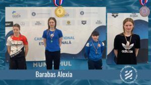 Două medalii la înot pentru Barabas Alexia