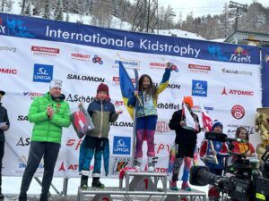 Iris Bara, locul I la cel mai mare concurs internațional de schi pentru copii