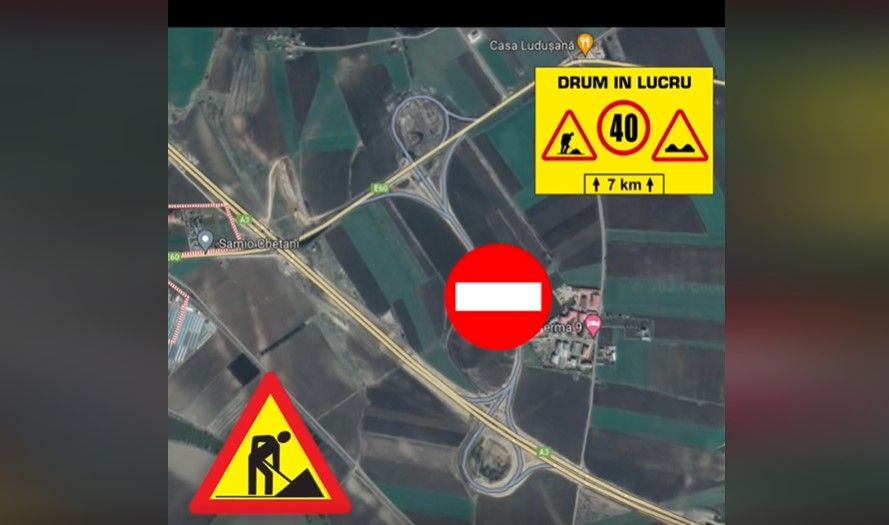 Atenție, șoferi! Restricții de circulație pe A3, în nodul rutier Chețani