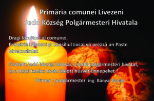 Primaria și Consiliul Local Livezeni vă urează Paște Binecuvântat!