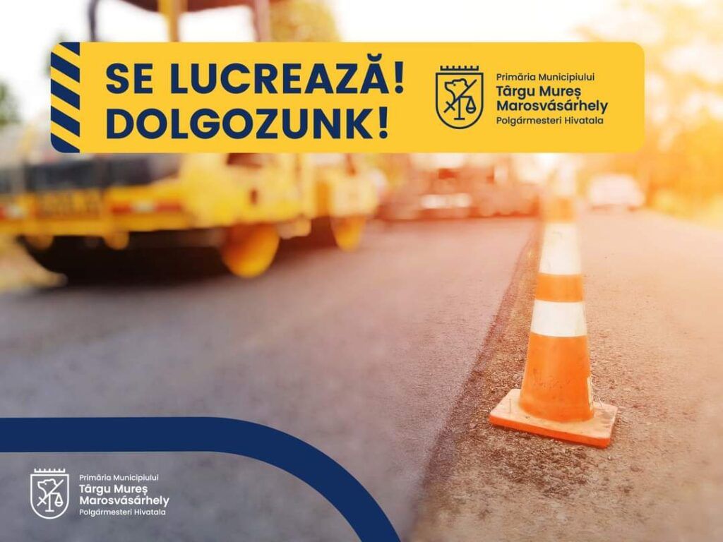 Lucrări de amenajare a intersecțiilor, în Târgu Mureș